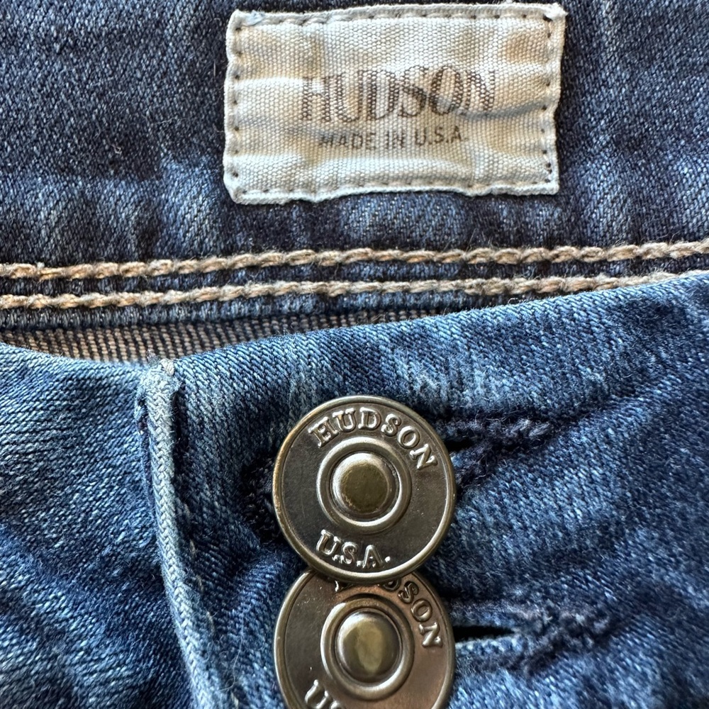 Hudson USA Bootcut Jeans Womens 28 Low Rise Flap Pocket Stretch Denim 28x30 Sz S - Picture 5 of 16